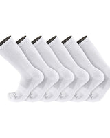 TCK socks White / Medium Work & Athletic Crew Socks for Men & Women – Cushioned, Seamless Toe, Moisture Wicking Boot Sock, Supportive Arch