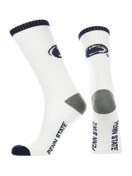 TCK socks White/Navy/Grey / Large Penn State Nittany Lions  Socks Basic Crew White Socks