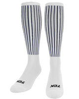 Vertical Stripe Athletic Knee High Socks