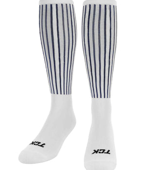 Vertical Stripe Athletic Knee High Socks
