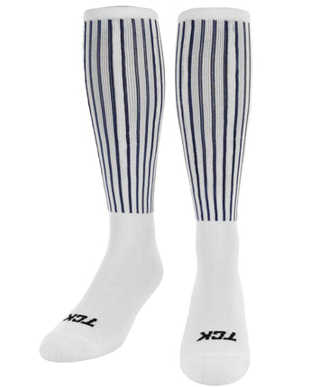 Vertical Stripe Athletic Knee High Socks