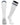 TCK socks White Navy / Medium Euro Style 3 Stripe Soccer Socks With Fold Down Top