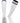 TCK socks White Navy / Medium Euro Style 3 Stripe Soccer Socks With Fold Down Top