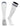 TCK socks White Navy / Medium Euro Style 3 Stripe Soccer Socks With Fold Down Top