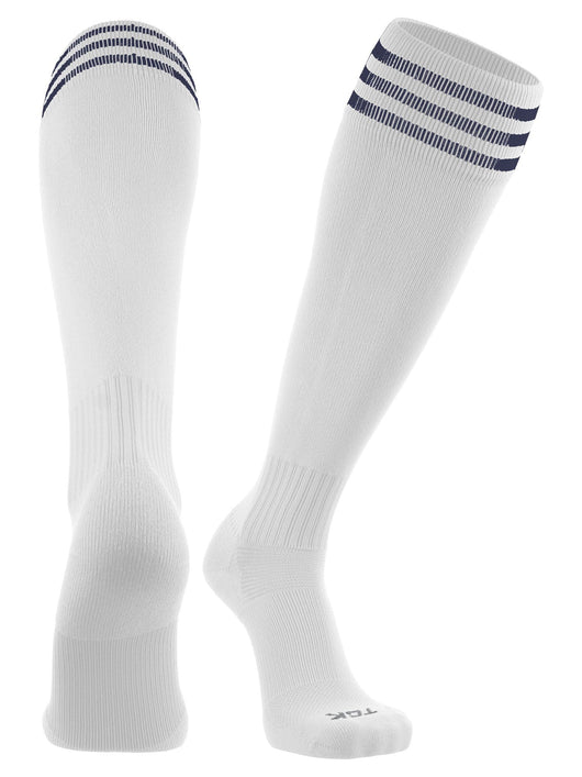 TCK socks White/Navy / Medium Finale 3-Stripe Soccer Socks