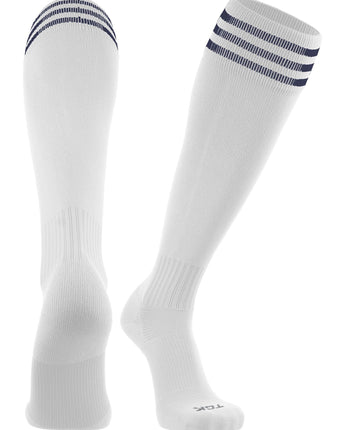 TCK socks White/Navy / Medium Finale 3-Stripe Soccer Socks