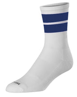 TCK socks White/Navy / X-Large Motion 2 Stripe Crew Socks