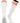 TCK socks White Orange / Medium Euro Style 3 Stripe Soccer Socks With Fold Down Top