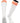TCK socks White Orange / Medium Euro Style 3 Stripe Soccer Socks With Fold Down Top