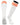 TCK socks White Orange / Medium Euro Style 3 Stripe Soccer Socks With Fold Down Top