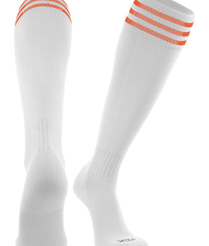 TCK socks White/Orange / Medium Finale 3-Stripe Soccer Socks