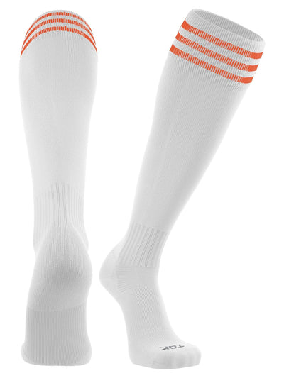 TCK socks White/Orange / Medium Finale 3-Stripe Soccer Socks