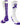 TCK socks White/Purple / Small Cancer Awareness Purple Ribbon Crew Socks