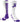 TCK socks White/Purple / Small Cancer Awareness Purple Ribbon Crew Socks