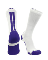 TCK socks White/Purple / X-Large Crew Socks Baseline 3.0 Adult Sizes Team Colors