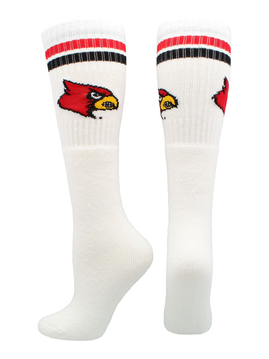 TCK socks White/Red / Large Louisville Cardinals Socks Throwback Tube