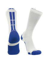 TCK socks White/Royal / Large Crew Socks Baseline 3.0 Adult Sizes Team Colors
