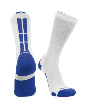 TCK socks White/Royal / Large Crew Socks Baseline 3.0 Adult Sizes Team Colors