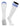 TCK socks White Royal / Large Euro Style 3 Stripe Soccer Socks With Fold Down Top