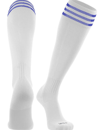 TCK socks White/Royal / Medium Finale 3-Stripe Soccer Socks