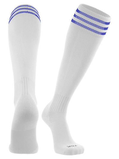 TCK socks White/Royal / Medium Finale 3-Stripe Soccer Socks