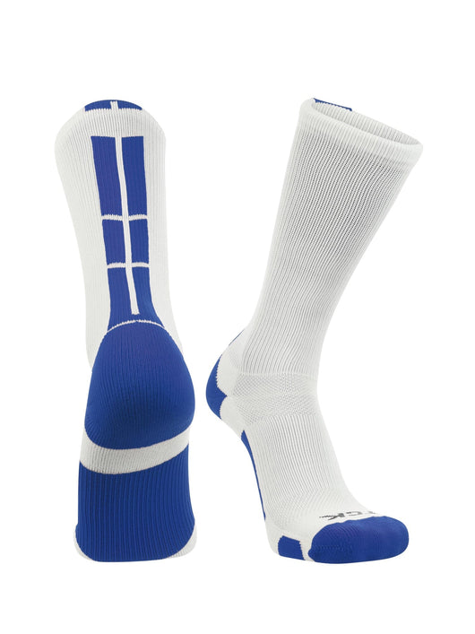 TCK socks White/Royal / Small Baseline 3.0 Athletic Crew Socks