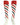 TCK socks White/Scarlet/Black / Large Candy Stripe Knee High Softball Socks