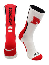 TCK socks White/Scarlet/Black / Large Nebraska Cornhuskers Socks Perimeter Crew