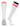 TCK socks White Scarlet / Large Euro Style 3 Stripe Soccer Socks With Fold Down Top