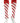 TCK socks White/Scarlet/Scarlet / Large Candy Stripe Knee High Softball Socks