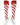 TCK socks White/Scarlet/Scarlet / Large Candy Stripe Knee High Softball Socks