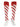 TCK socks White/Scarlet/Scarlet / Large Candy Stripe Knee High Softball Socks