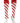 TCK socks White/Scarlet/Scarlet / Large Candy Stripe Knee High Softball Socks
