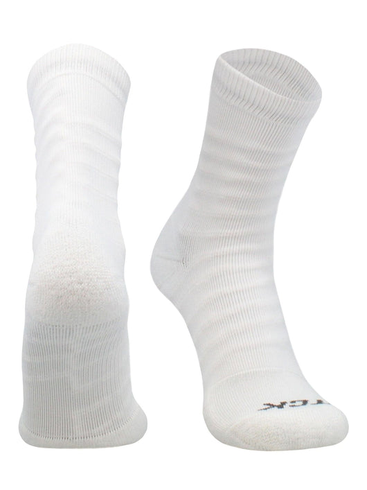 TCK socks White/White / Large Ankle Tape Socks - Engineered for Basketball & Football