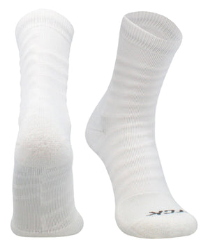 TCK socks White/White / Large Ankle Tape Socks - Support Sock for Basketball & Football