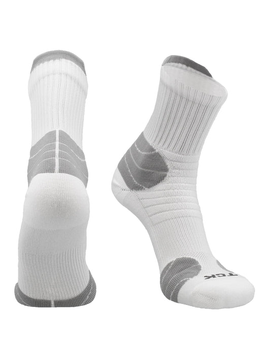 TCK socks White / X-Large Crossover Multi-Sport Quarter Crew Socks