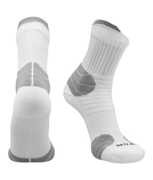 TCK socks White / X-Large Crossover Multi-Sport Quarter Crew Socks