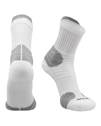 TCK socks White / X-Large Crossover Multi-Sport Quarter Crew Socks