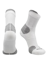 TCK socks White / X-Large Crossover Multi-Sport Quarter Crew Socks