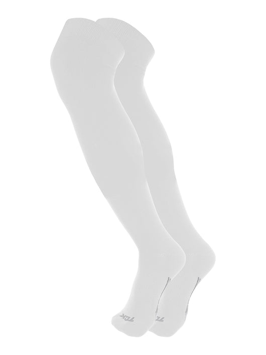 TCK socks White / X-Large TCK Dugout Over the Knee Socks For Baseball, Softball, Football Solid Team Colors