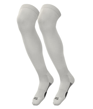 TCK socks White / X-Large TCK Dugout Over the Knee Socks For Baseball, Softball, Football Solid Team Colors