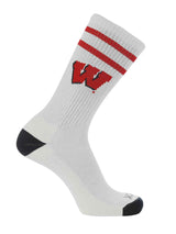 NCAA Vintage College Striped Socks - Wisconsin Badgers (Large)