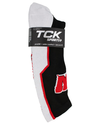 TCK socks Wisconsin Badgers Socks Perimeter Crew