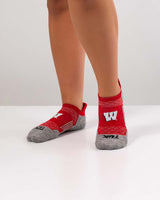TCK socks Wisconsin Badgers Tour No Show Tab Socks - Made in USA