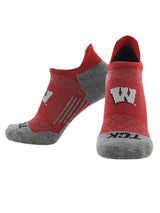 TCK socks Wisconsin Badgers Tour No Show Tab Socks - Made in USA