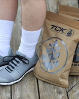 TCK socks Work & Athletic Crew Socks for Men & Women – Cushioned, Seamless Toe, Moisture Wicking Boot Sock, Supportive Arch