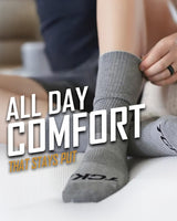 TCK socks Work & Athletic Crew Socks for Men & Women – Cushioned, Seamless Toe, Moisture Wicking Boot Sock, Supportive Arch