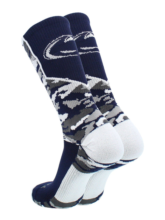 TCK Sports socks Penn State Nittany Lions Woodland Camo Crew Socks