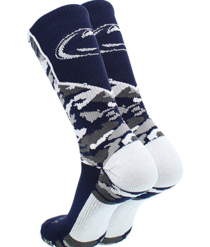 TCK Sports socks Penn State Nittany Lions Woodland Camo Crew Socks