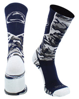 TCK Sports socks Penn State Nittany Lions Woodland Camo Crew Socks